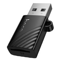 Kortelių skaitytuvas TF USB-A Hoco HB53 juodas Kortelių skaitytuvas TF USB-A Hoco HB53 juodas