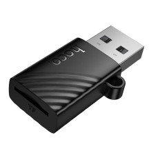 Kortelių skaitytuvas TF USB-A Hoco HB53 juodas Kortelių skaitytuvas TF USB-A Hoco HB53 juodas
