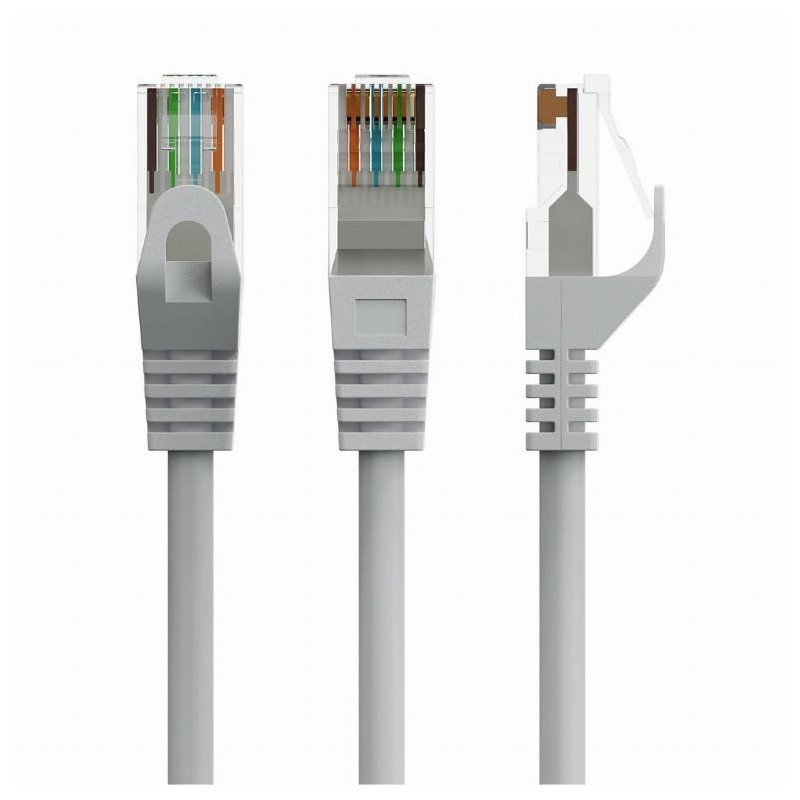Jungiamasis kabelis CAT6 UTP 1.5M / pilkas PP6U-1.5M GEMBIRD