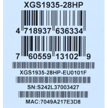 Zyxel XGS1935-28HP Managed L2+ / L3 Gigabit Ethernet (10 / 100 / 1000) Zyxel XGS1935-28HP Managed L2+ / L3 Gigabit Ethernet (10 / 100 / 1000)