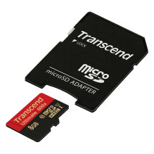 „Transcend“ 8 GB „microSDHC“ 10 klasės UHS-I („Ultimate“) „Transcend“ 8 GB „microSDHC“ 10 klasės UHS-I („Ultimate“)