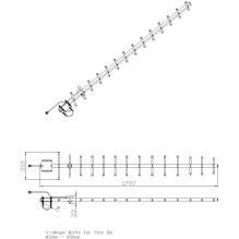 ALLNET Antenna 868MHz 14dbi Antenna (N-Female) YAGI ANT-868-14dbi-Yagi LoRA HELIUM IoT
