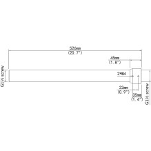 ALLNET Pendant mount / Ceiling extension ALL-CAM2498-LEP 500mm ALLNET Pendant mount / Ceiling extension ALL-CAM2498-LEP 500mm