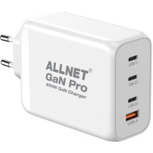 Z ALLNET pakaitinis maitinimo šaltinis QC USB-C PD GaN maitinimo šaltinis 200 vatų 1x USB A tipo QC 3x USB C tipo**ES ki Z ALLNET pakaitinis maitinimo šaltinis QC USB-C PD GaN maitinimo šaltinis 200 vatų 1x USB A tipo QC 3x USB C tipo**ES ki