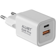Z ALLNET Replacement Power Supply QC USB-C PD GaN Power Supply 45 Watt 1x USB Type-A QC 1x USB Type-C **EU PLUG**