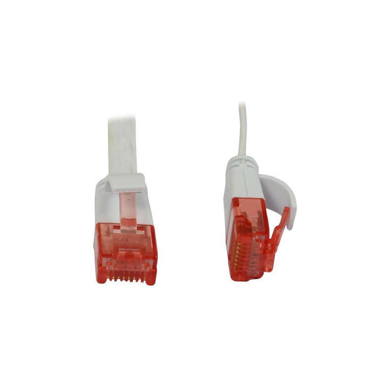 Synergy21 patch cable RJ45, CAT6 250Mhz, 5m white, UTP(U / UTP), PVC, flat