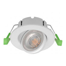 Synergy 21 LED recessed ceiling spotlight Phos swiveling round white CCT switchable