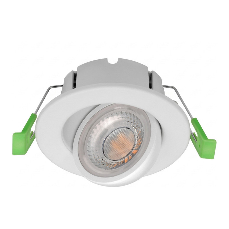 Synergy 21 LED recessed ceiling spotlight Phos swiveling round white CCT switchable