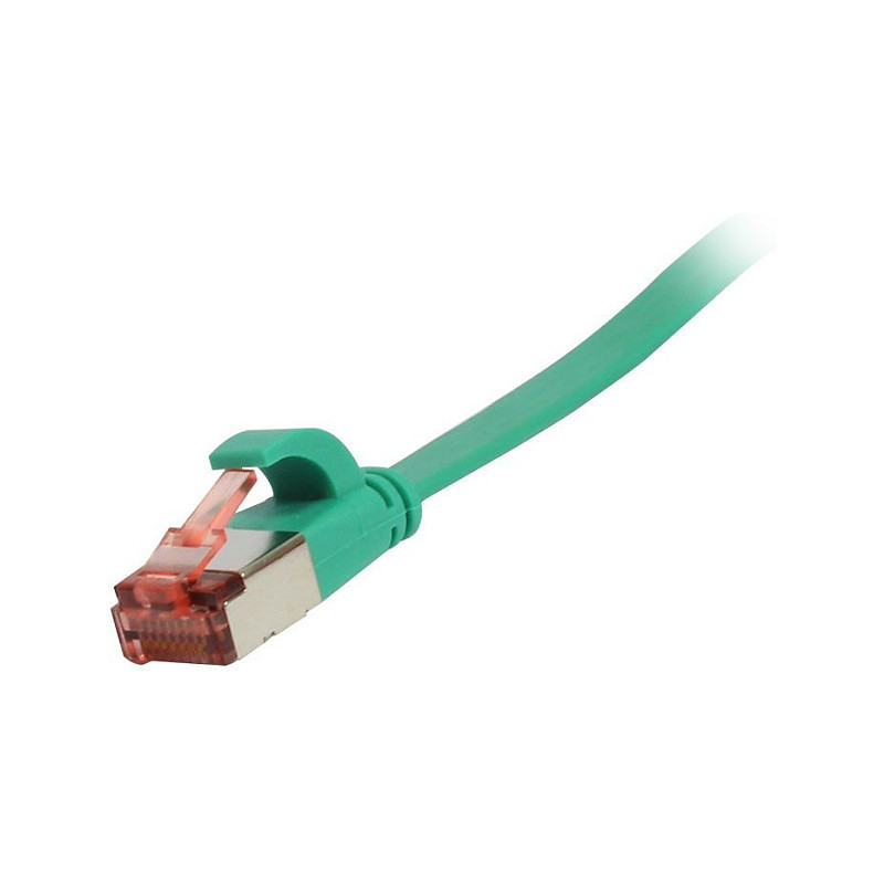 „Synergy21“ jungiamasis kabelis RJ45, CAT6 250Mhz, 0,5 m žalias, FTP(U / FTP), TPE(Superflex), plokščias