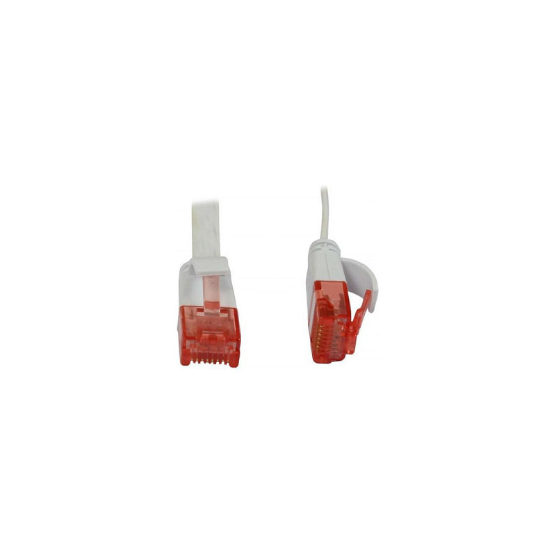„Synergy21“ jungiamasis kabelis RJ45, CAT6 250Mhz, 7,5 m, baltas, UTP(U / UTP), PVC, plokščias