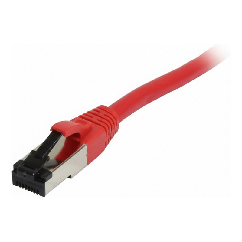 „Synergy21“ jungiamasis kabelis RJ45, CAT8.1 2000 MHz, 0,25 m, raudonas, S-STP(S / FTP), TPE / LSZH(SuperFlex), AWG26,