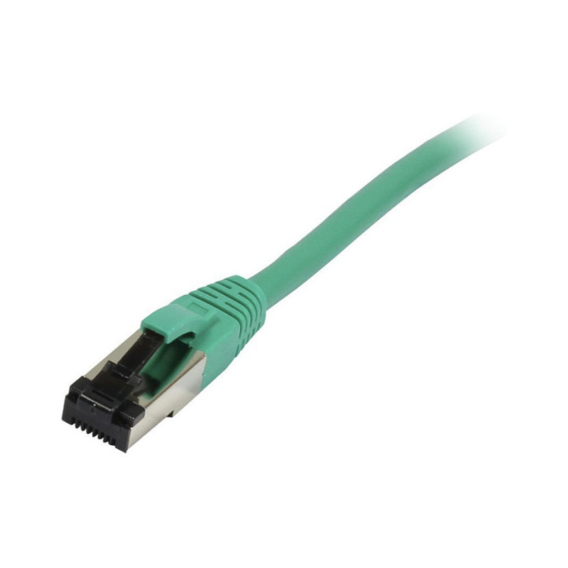 „Synergy21“ jungiamasis kabelis RJ45, CAT8.1 2000 MHz, 0,15 m, žalias, S-STP(S / FTP), TPE / LSZH(SuperFlex), AWG26,