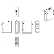 Z ALLNET Power Booster 12-24VDC to 48~54VDC max. 200W HUT / DIN mounting ALL-B101-12-24VDC