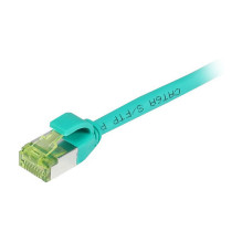 Synergy21 patch cable RJ45, CAT6A 500Mhz, 3m, green, S-STP(S / FTP), slimline round d 4.5mm, TPE / LSZH(Superflex), AWG2