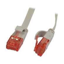 „Synergy21“ jungiamasis kabelis RJ45, CAT6 250Mhz, 0,5 m pilkas, UTP(U / UTP), PVC, plokščias