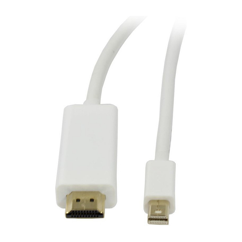 Synergy21 Cable Video DisplayPort mini 1.2 HDMI 2.0, ST / ST, 2m, Ultra HD 4K@60hz 4:4:4, 8 Bit HDR,