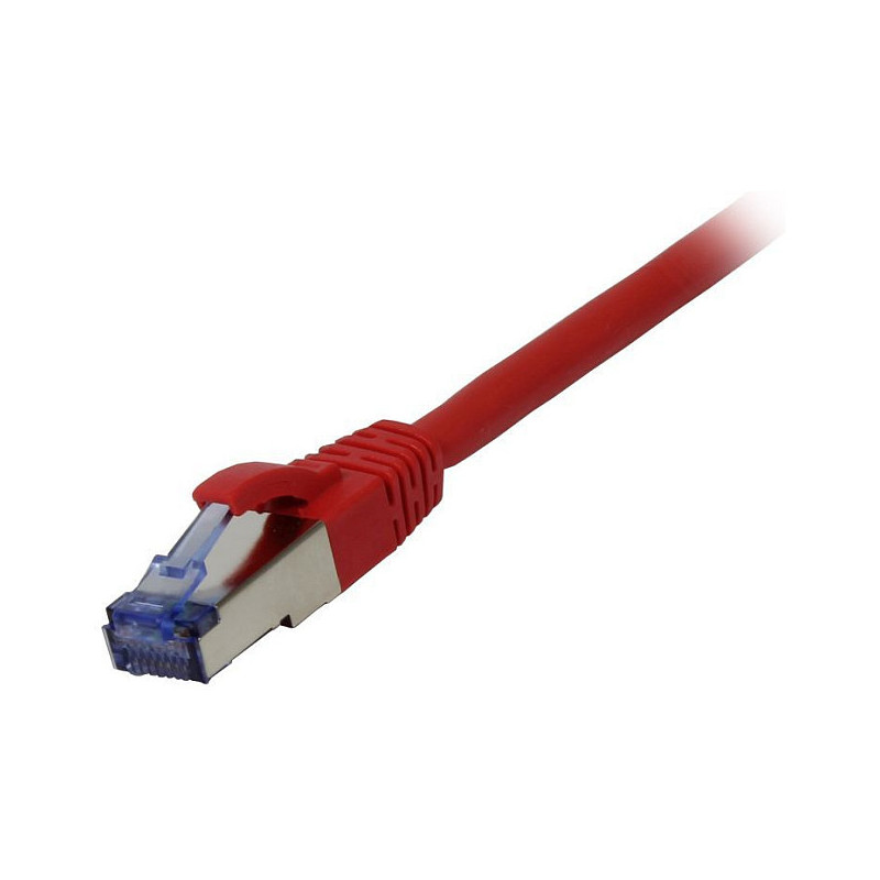 Synergy21 patch cable RJ45, CAT6A 500Mhz, 5m, red, S-STP(S / FTP), component tested (GHMT certified), AWG26,