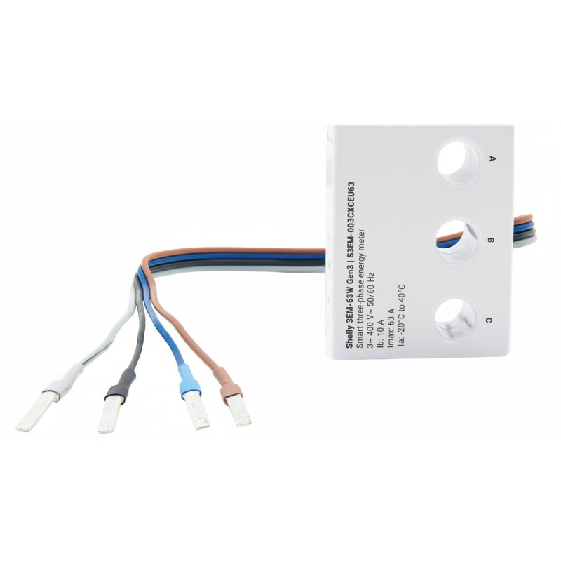 Shelly Relay "3EM-63W Gen3" Electricity Meter