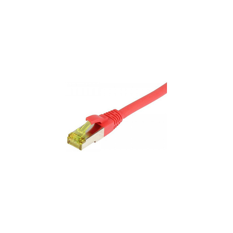 „Synergy21“ jungiamasis kabelis RJ45, CAT6A 500Mhz, 0,25 m, raudonas, S-STP(S / FTP), TPE / LSZH(Ultraflex), AWG26, su C