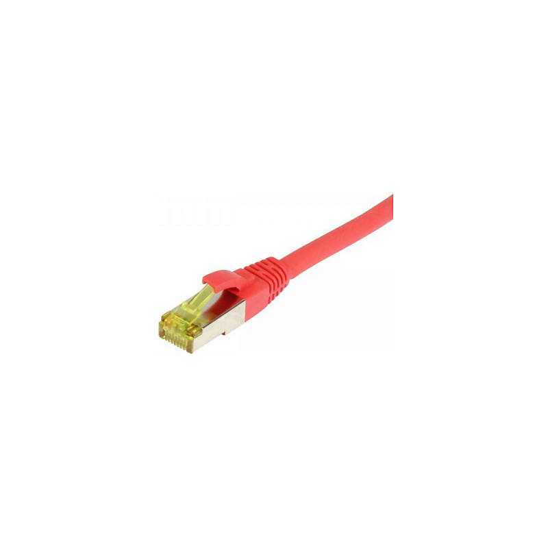 „Synergy21“ jungiamasis kabelis RJ45, CAT6A 500Mhz, 0,5 m, raudonas, S-STP(S / FTP), TPE / LSZH(Ultraflex), AWG26, su CA