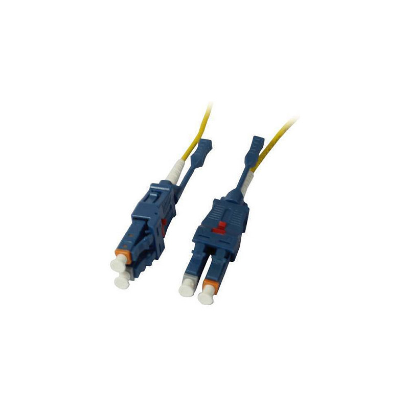 Synergy21 fiber optic patch cable, 15m, LC-LC, 9/125µm, OS2, Uniboot (rotatable), Push/Pull, OD 2mm