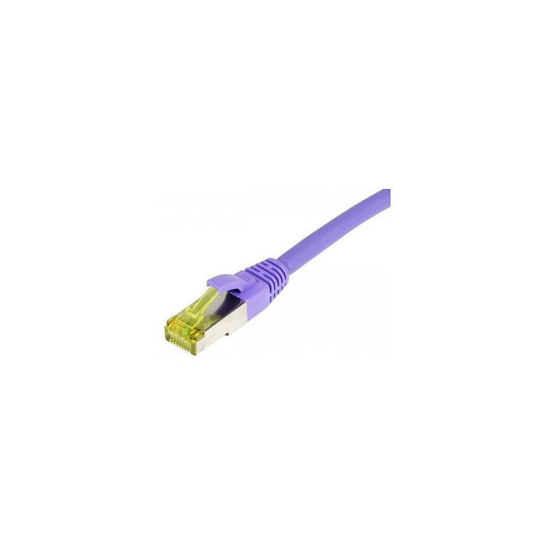„Synergy21“ jungiamasis kabelis RJ45, CAT6A 500Mhz, 5 m, violetinis, S-STP(S / FTP), TPE / LSZH(Ultraflex), AWG26, su CA