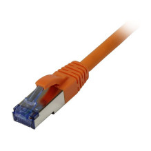 Synergy21 patch cable RJ45, CAT6A 500MHz, 1.5m, orange, S-STP(S/FTP), component tested (GHMT certified), AWG26