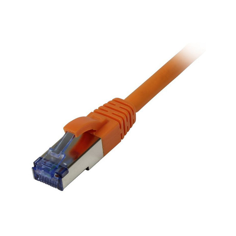 Synergy21 patch cable RJ45, CAT6A 500MHz, 1.5m, orange, S-STP(S/FTP), component tested (GHMT certified), AWG26