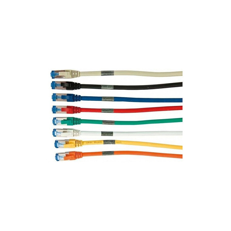 Synergy21 patch cable RJ45, CAT6A 500Mhz, 0.15m, blue, S-STP(S / FTP), AWG26, LSZH,