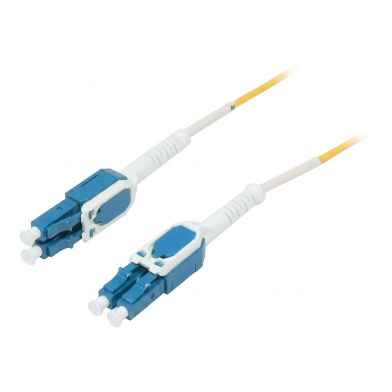 Synergy21 fiber optic patch cable, 1.0 m, LC-LC, 9/125 µm, OS2, Uniboot (rotatable), Push/Pull, OD 2 mm