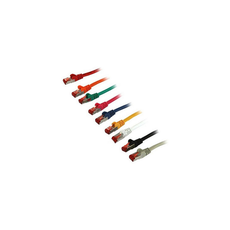 „Synergy21“ jungiamasis kabelis RJ45, CAT6 250Mhz, 0,5 m juodas, S-STP(S / FTP), TPE / LSZH(Superflex)