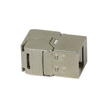 Synergy21 Keystone module, TP socket (RJ45), CAT6A, 500MHz, Short, with cable clamp