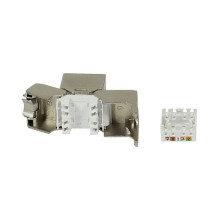 „Synergy21 Keystone“ modulis, TP lizdas (RJ45), CAT6A, 500MHz, trumpas, su kabelio spaustuku