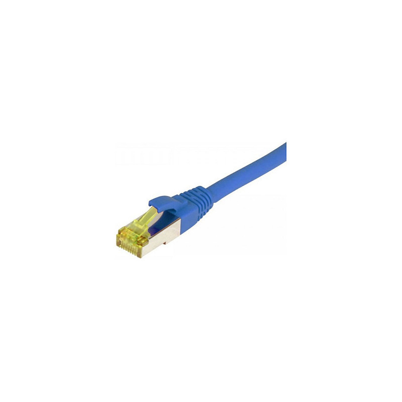„Synergy21“ jungiamasis kabelis RJ45, CAT6A 500Mhz, 0,15 m, mėlynas, S-STP(S / FTP), TPE / LSZH(Ultraflex), AWG26, su CA