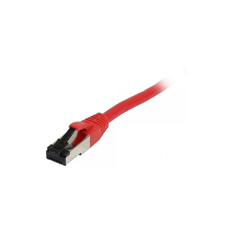 „Synergy21“ jungiamasis kabelis RJ45, CAT8.1 2000 MHz, 3 m, raudonas, S-STP(S / FTP), TPE(Ultra SuperFlex), AWG26,