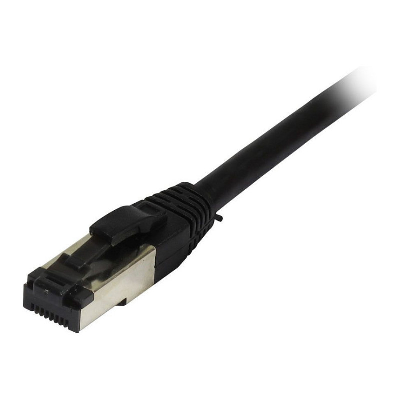 „Synergy21“ jungiamasis kabelis RJ45, CAT8.1 2000 MHz, 0,25 m, juodas, S-STP(S / FTP), TPE(Ultra SuperFlex), AWG26,