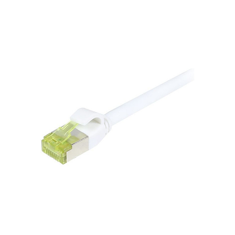„Synergy21“ jungiamasis kabelis RJ45, CAT6A 500Mhz, 1,5 m, baltas, S-STP(S / FTP), plonas apvalus d 4,5 mm, TPE / LSZH(S