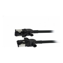 „Synergy21“ RJ45 jungiamasis kabelis, CAT6A 500MHz, 3 m, juodas, S/FTP, plonas apvalus 4,5 mm skersmens, TPE/LSZH (Super