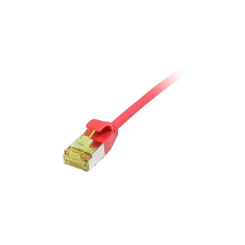 „Synergy21“ jungiamasis kabelis RJ45, CAT6A 500Mhz, 3 m, raudonas, U / FTP, plonas apvalus skersmuo 3,8 mm, TPE / LSZH (