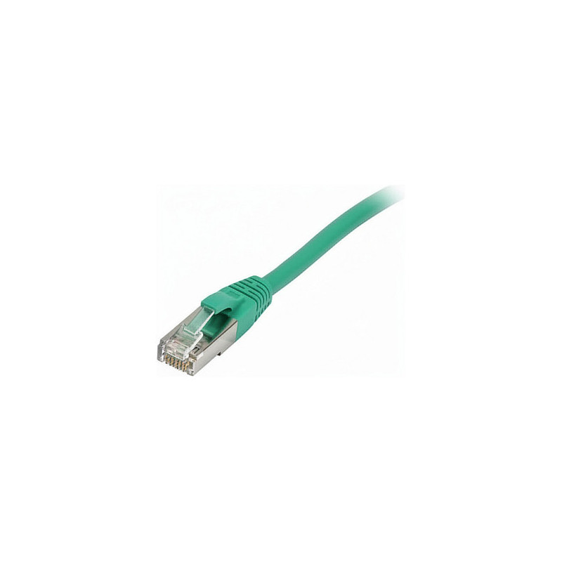 „Synergy21“ jungiamasis kabelis RJ45, CAT8.1 2000 MHz, 0,5 m, žalias, S-STP(S / FTP), TPE / LSZH(SuperFlex), AWG26,