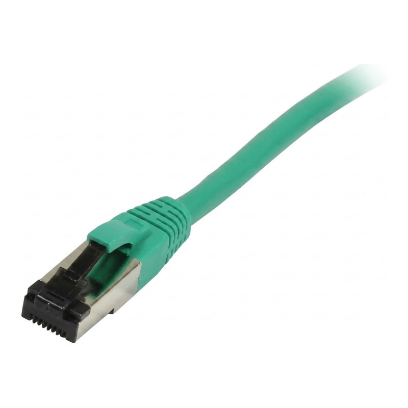 „Synergy21“ jungiamasis kabelis RJ45, CAT8.1 2000 MHz, 1,5 m, žalias, S-STP(S / FTP), TPE / LSZH(SuperFlex), AWG26,