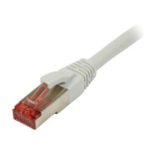 Synergy21 patch cable RJ45, CAT6 250Mhz, 3m gray, S-STP(S / FTP), TPE / LSZH(Superflex),,