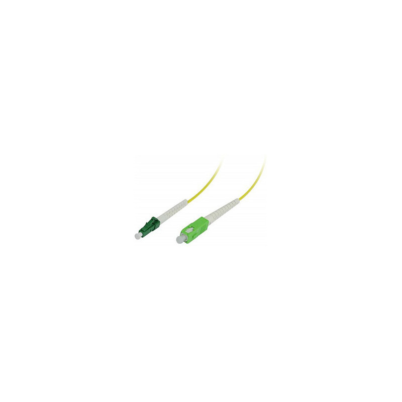 Synergy21 LWL-1 fiber patch kit. 2mtr.LC(APC)-SC(APC), 9 / 125u, OS2, G657.A2, AD 2mm, flexible anti-kink grommet