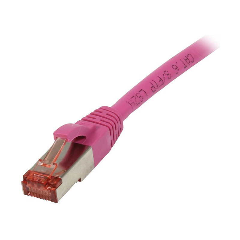 „Synergy21“ jungiamasis kabelis RJ45, CAT6 250 MHz, 0,25 m rausvai raudonas, S-STP (S/FTP), TPE/LSZH (Superflex),,