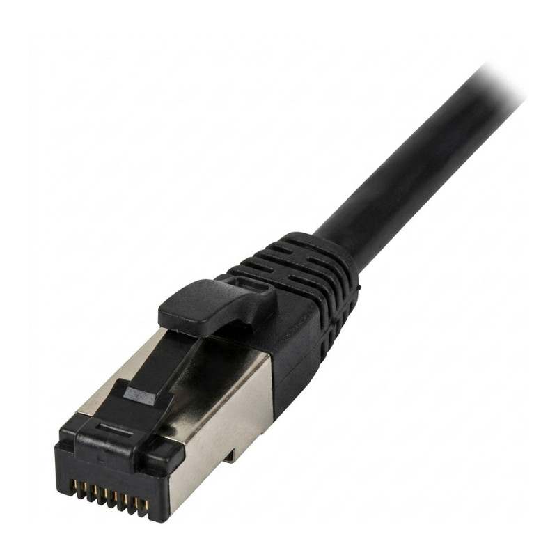 „Synergy21“ jungiamasis kabelis RJ45, CAT8.1 2000 MHz, 5 m, juodas, S-STP(S / FTP), TPE / LSZH(SuperFlex), AWG26,