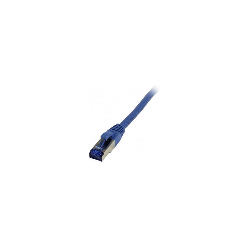 „Synergy21“ jungiamasis kabelis RJ45, CAT6A 500Mhz, 0,5 m, mėlynas, S-STP(S / FTP), TPE / LSZH(Superflex), AWG26,