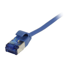 „Synergy21“ jungiamasis kabelis RJ45, CAT6A 500Mhz, 0,25 m, mėlynas, U / FTP, plonas apvalus skersmuo 3,8 mm, TPE (Super