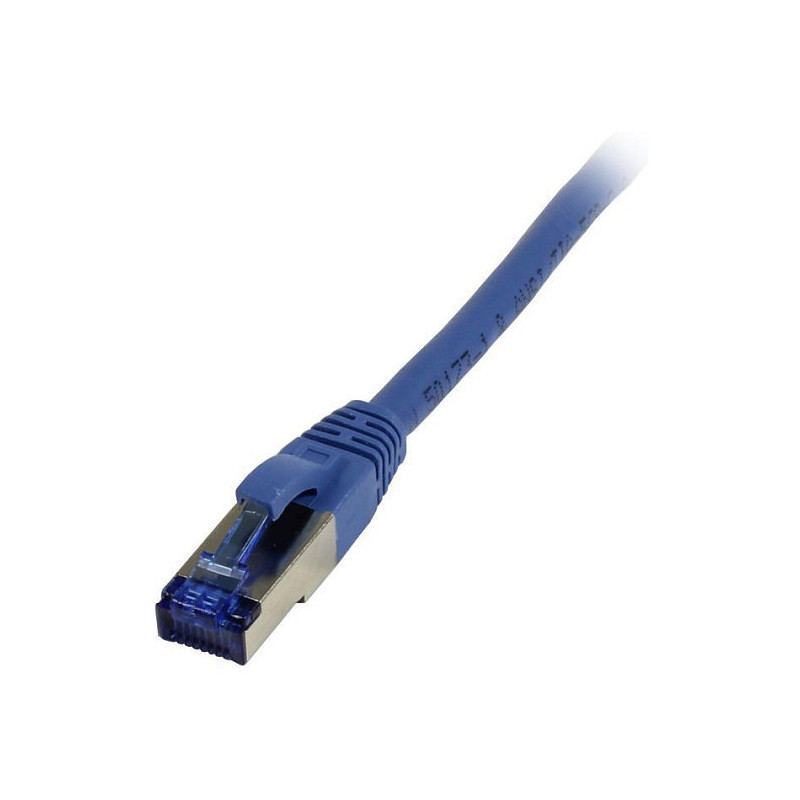 „Synergy21“ jungiamasis kabelis RJ45, CAT6A 500Mhz, 7,5 m, mėlynas, S-STP(S / FTP), TPE / LSZH(Superflex), AWG26,