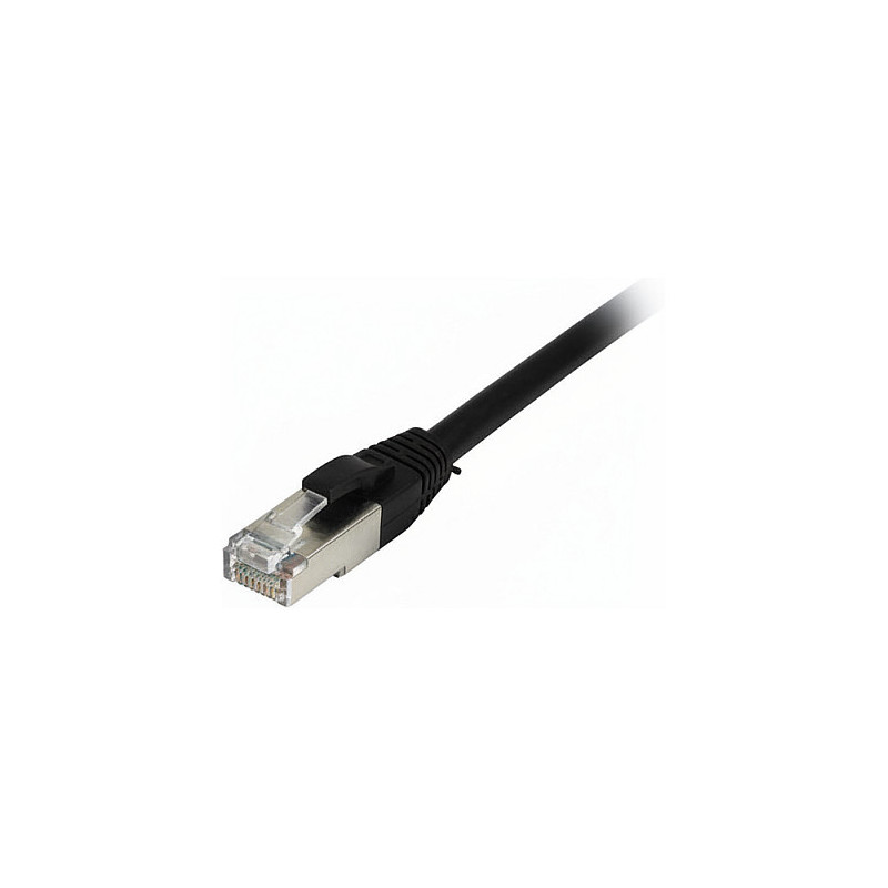 Synergy21 patch cable RJ45, CAT8.1 2000Mhz, 0.5m, black, S-STP(S / FTP), TPE / LSZH(SuperFlex), AWG26,