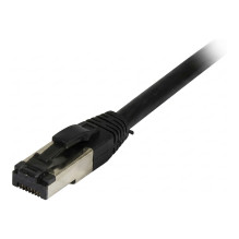 „Synergy21“ jungiamasis kabelis RJ45, CAT8.1 2000 MHz, 2 m, juodas, S-STP(S / FTP), TPE / LSZH(SuperFlex), AWG26,